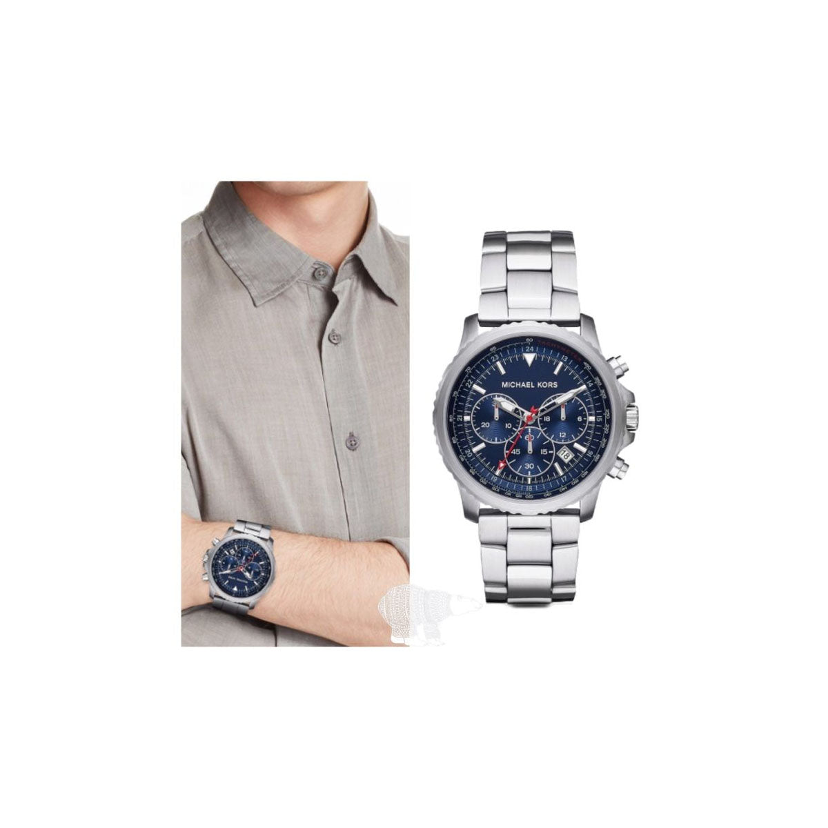 Michael Kors MK8641 Men’s Watch 42 Mm Silver