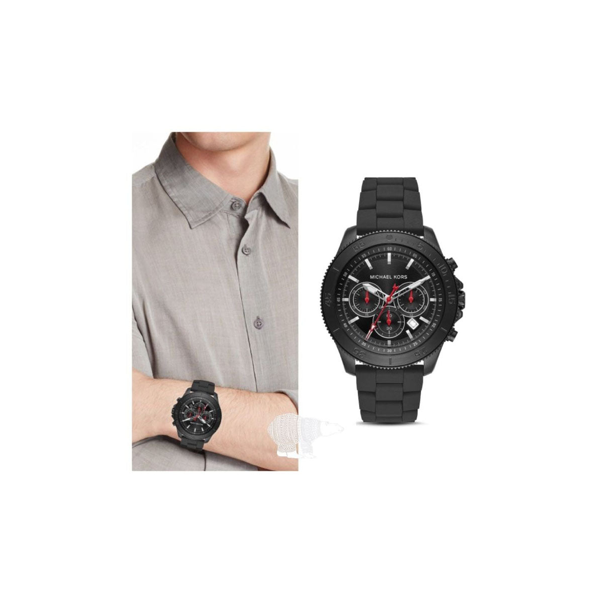 Michael Kors MK8667 Men’s Watch 45mm Black