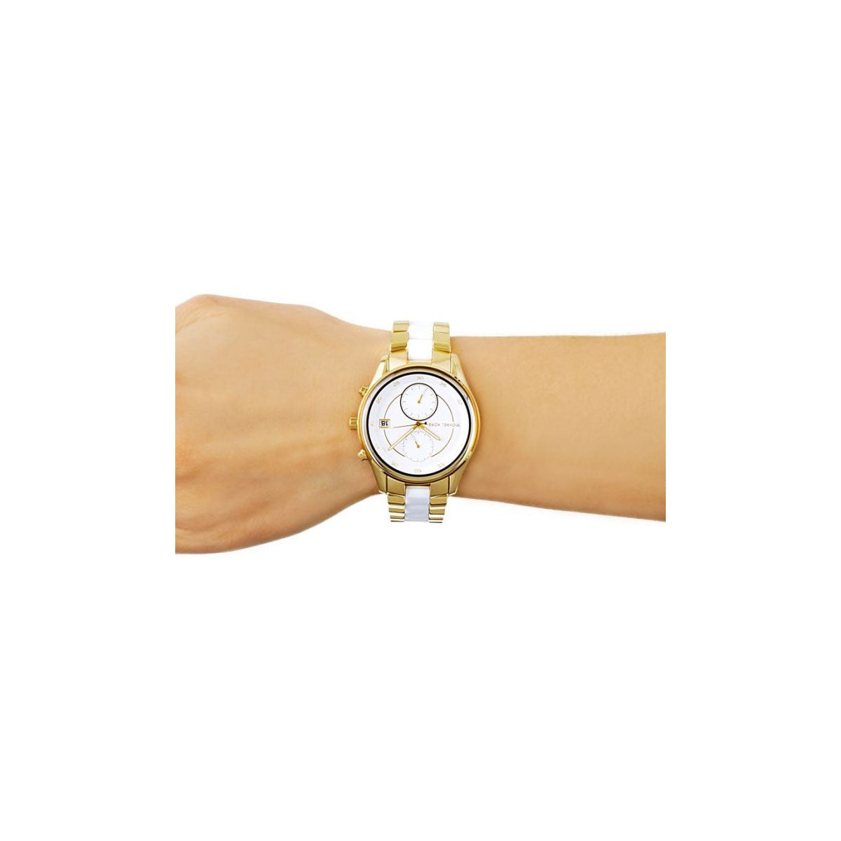 Michael Kors Mk6466 Women’s Watch 40mm Gold White