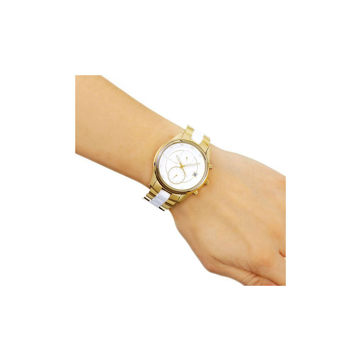 Michael Kors Mk6466 Women’s Watch 40mm Gold White