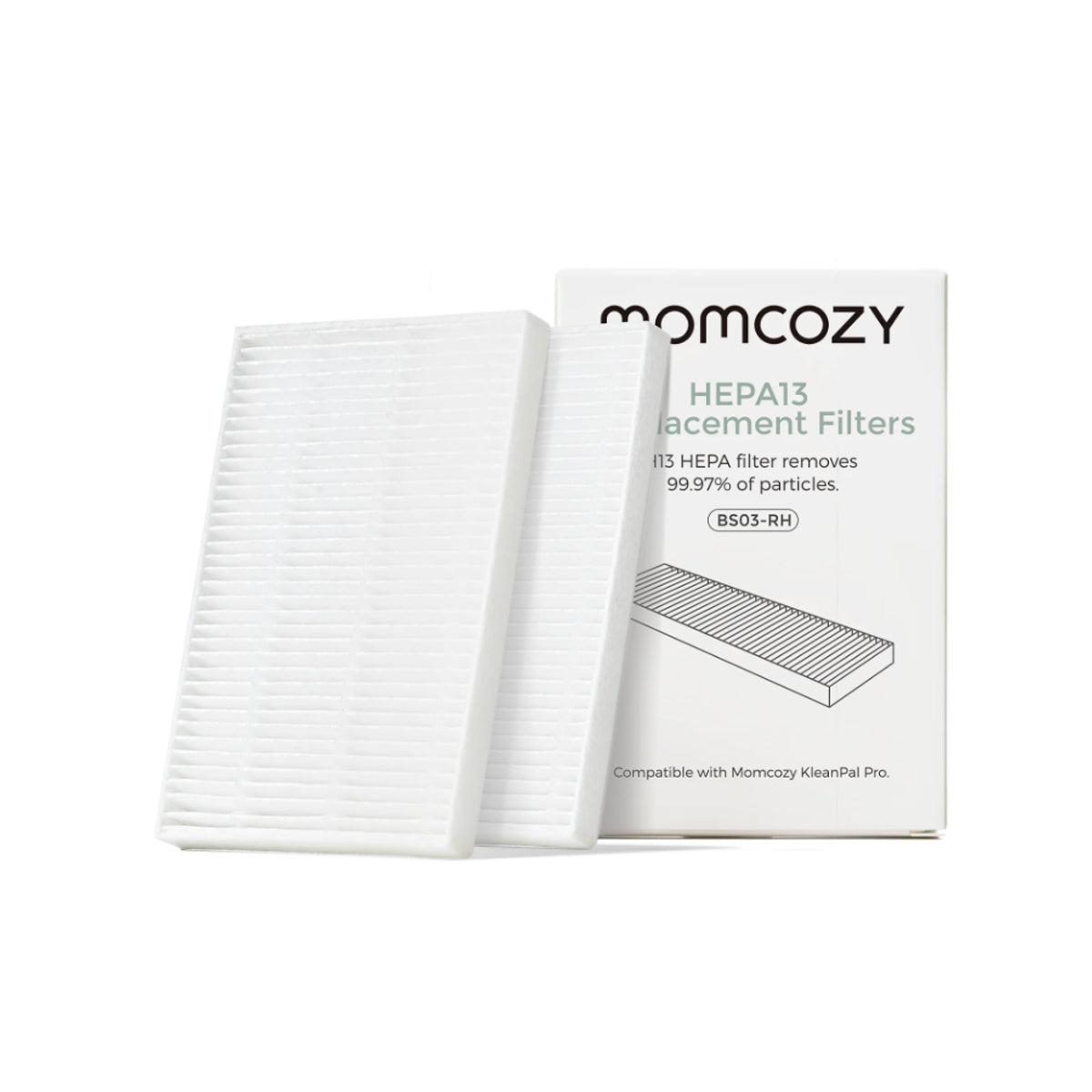 Momcozy HEPA Automatic Cleaning Sterilizer Filter, 2-Pack
