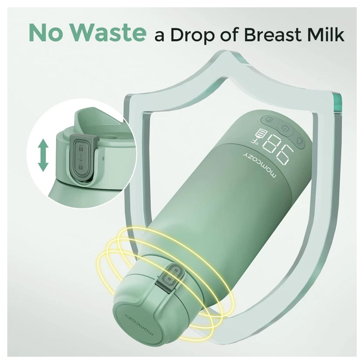 Momcozy Portable Breast Milk & Water Warmer for Travel (17oz/500 ml)