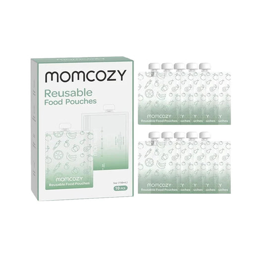 Momcozy Reusable Baby Food Pouches (Pack of 10)