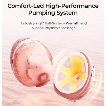 Momcozy Wellness 1 (W1) Warm-Massage Wearable Breast Pump