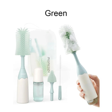 Momcozy Bottle Brush Kit - Innovative Push-Press Design for Better Cleaning