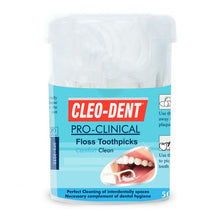 Load image into Gallery viewer, OPTIMAL CLEO-DENT FLOSS TOOTH PICK 50PCS