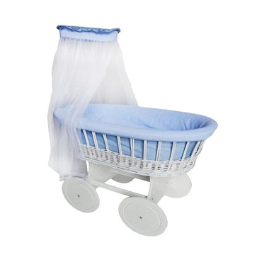 P Delux Wicker Basket Crib