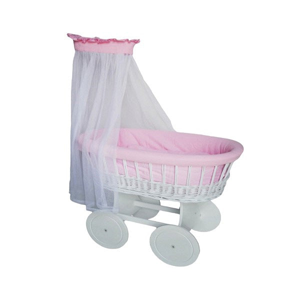 سرير أطفال فاخر من سلة الخوص