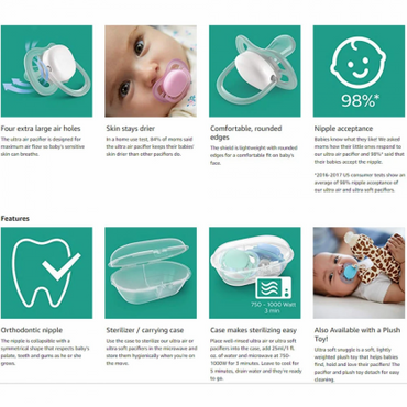 لهاية فيليبس أفينت ناعمة للأطفال من عمر 0 إلى 6 أشهر