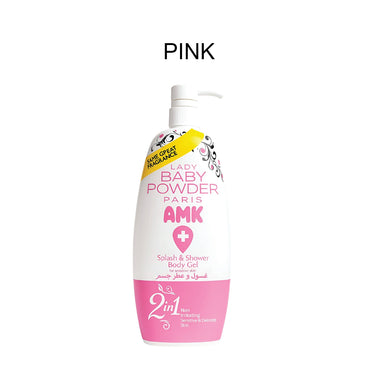 AMK Lady Baby Powder Splash & Shower Body Gel 800ml