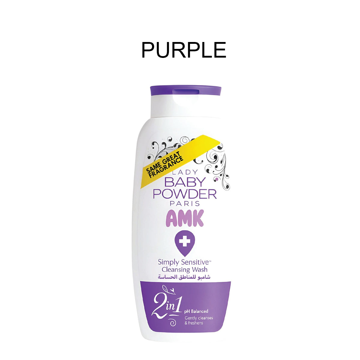 AMK Lady Baby Powder Simply Sensitive Cleansing Wash 250ml