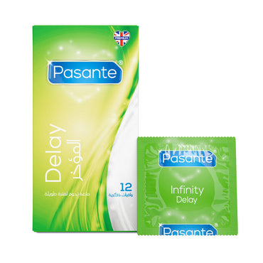 Pasante Delay Infinity Condoms 12 Pcs