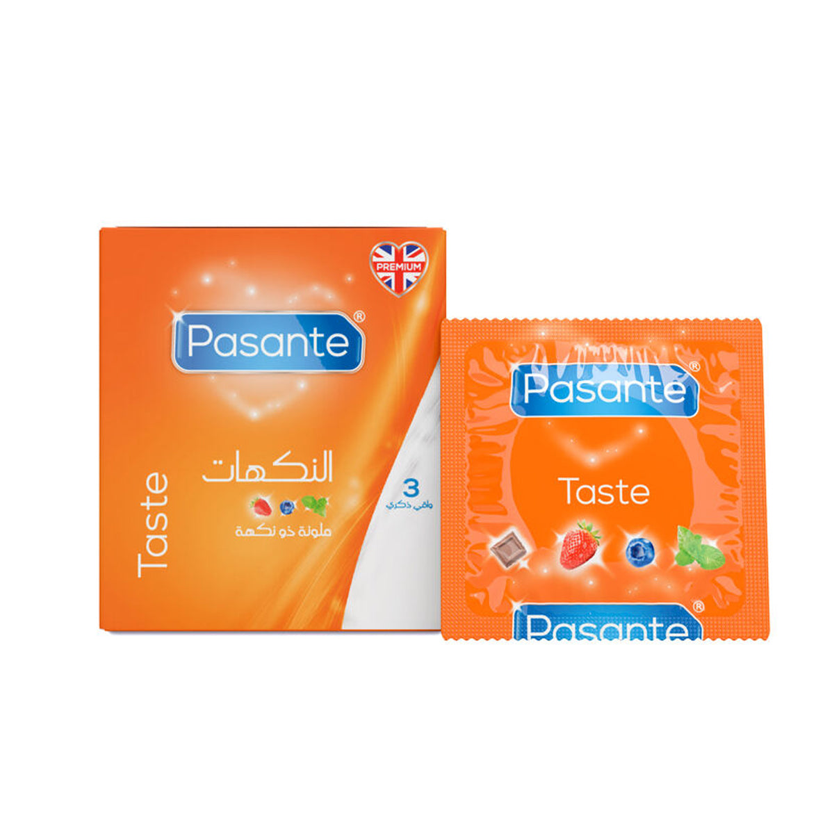 Pasante Taste Condoms 3 Pcs
