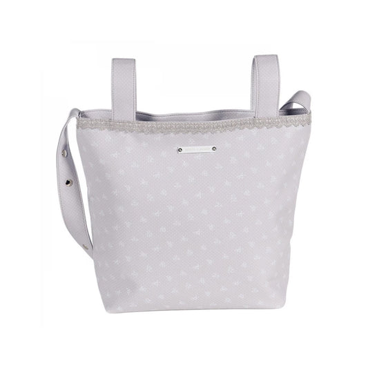 Pasito A Pasito Changing Bag Verona Flower Grey