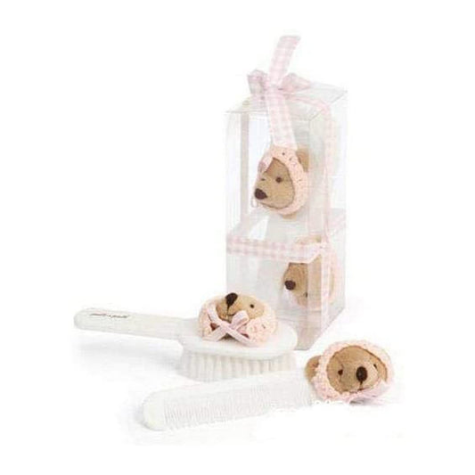 Pasito A Pasito Hair brush & Comb Set-Pink