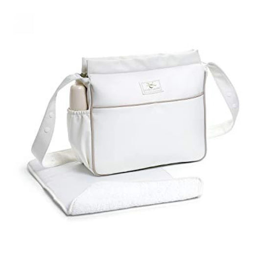 Pasito A Pasito Small Changing Bag +Changing Mat Leather Beige