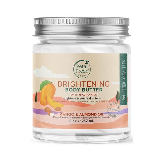 Petal Fresh Brightening Mango & Almond Oil Body Butter with Niacinamide 237ml