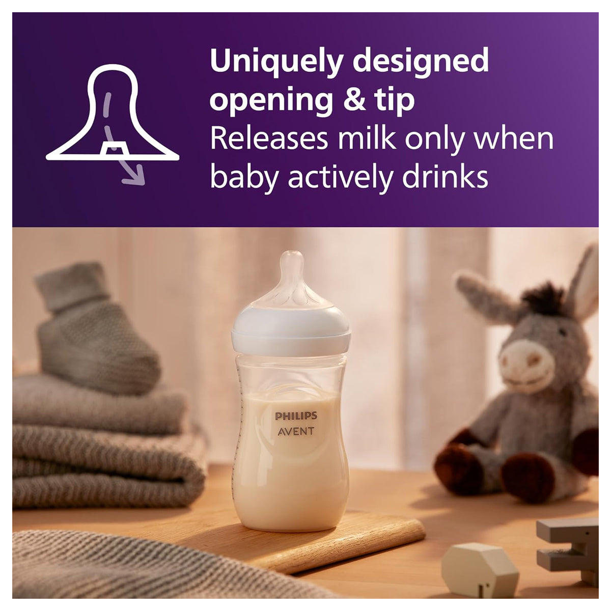 Philips Avent Natural Baby Bottle 2+2 Free