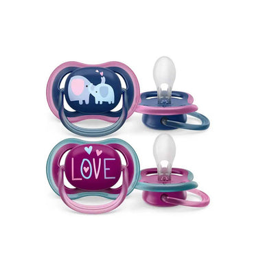 Philips Avent Ultra Air Soother Orthodontic +18 Months - Purple