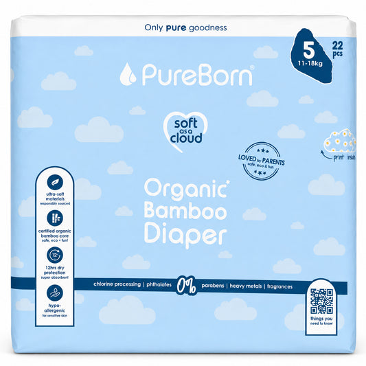 Pureborn Nappies Single Pack Size Xl-5 (22) Diaper