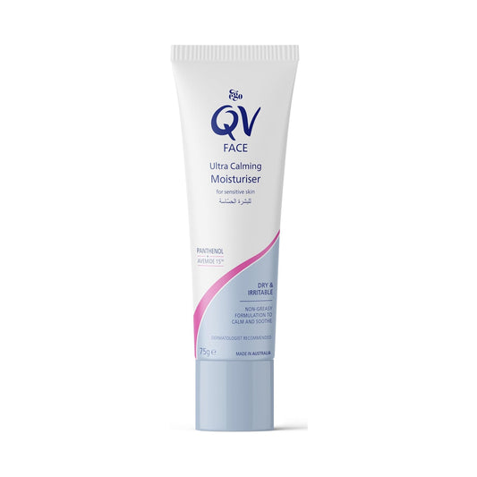 Qv Face Ultra Calming Moisturiser For Sensitive Skin 75g