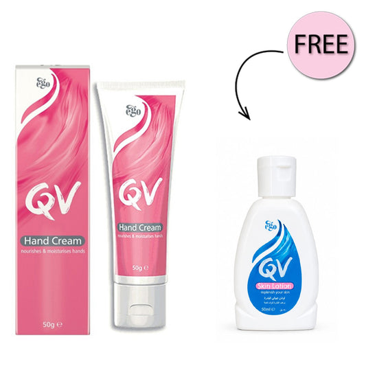 Qv Hand Cream 50 Gram +Free Qv Skin Lotion 50ml