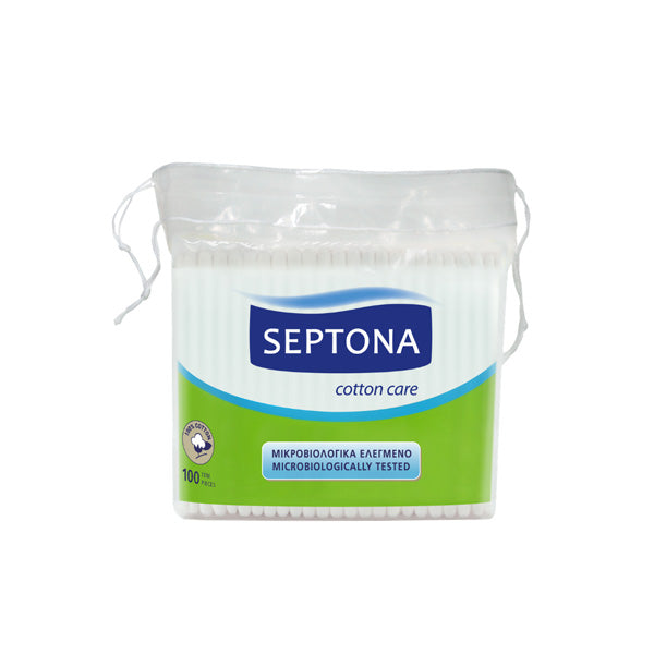 Septona Cotton Buds ( 100pcs)- Plastic Bag With String