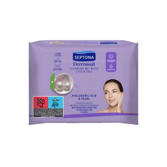 Septona Daily Clean With Hyaluronic Acid& Pearl 20pcs