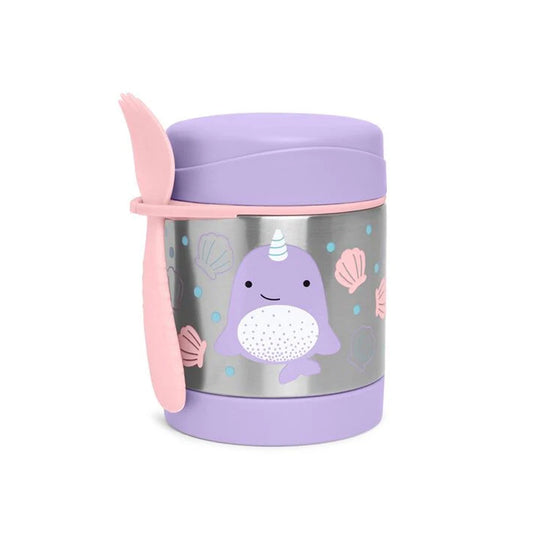 Skip Hop Zoo Insulated Little Kid Food Jar - Narwhal