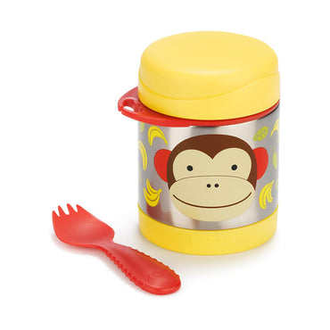 Skip Hop Zoo Insulated Little Kid Food Jar - Monkey