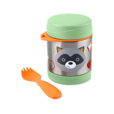 Skip Hop Zoo Insulated Little Kid Food Jar - Raccoon