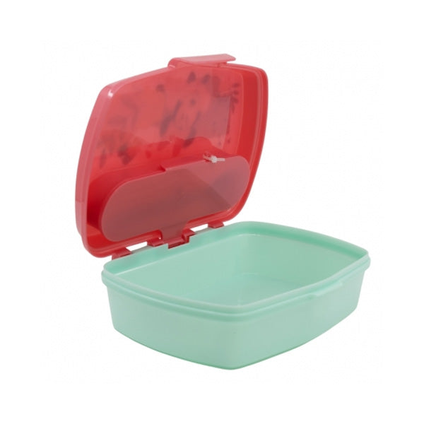 صندوق ساندويتش مضحك مع أدوات مائدة ميني ماوس وهو أكثر من ميني