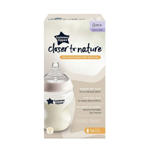 TOMMEE TIPPEE CTN 1X 260ML SLOW BTL NE AR SCAN
