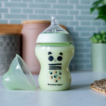زجاجة رضاعة تومي تيبي كلوزر تو نيتشر بتصميم الباندا بيبو، 260 مل