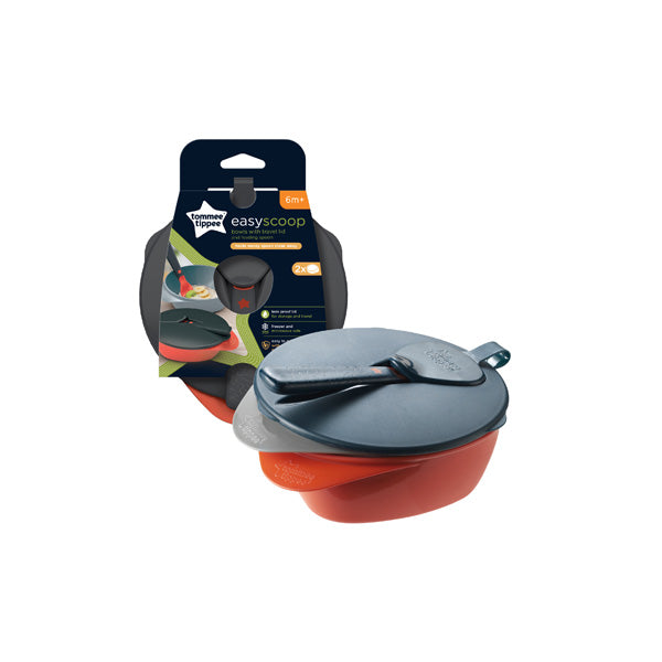 TOMMEE TIPPEE EASY SCOOP BOWL WITH LID & SPOON