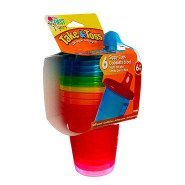 The First Years Spill-Proof Cups, 7 Oz – 6 Pack