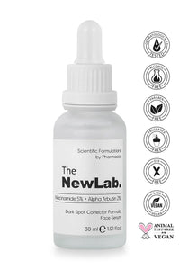 The NewLab Niacinamide 5% + Alpha Arbutin 2% Face Serum 30ml  + Free Cleanser 30ml
