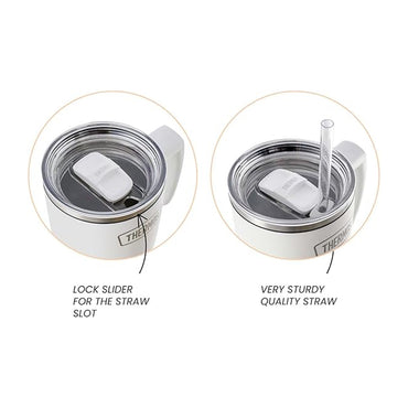 Thermos Ot-1100gy(Gray) Stainless Steel Vacuum Insulated Travel Mug With Dual Function