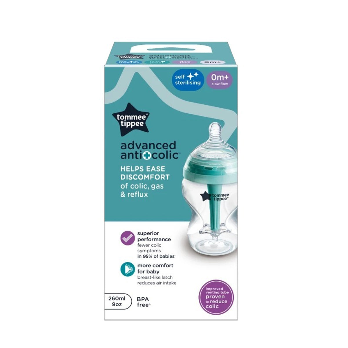 Tommee Tippee Advanced Anti Colic Bottle Slow 260ml