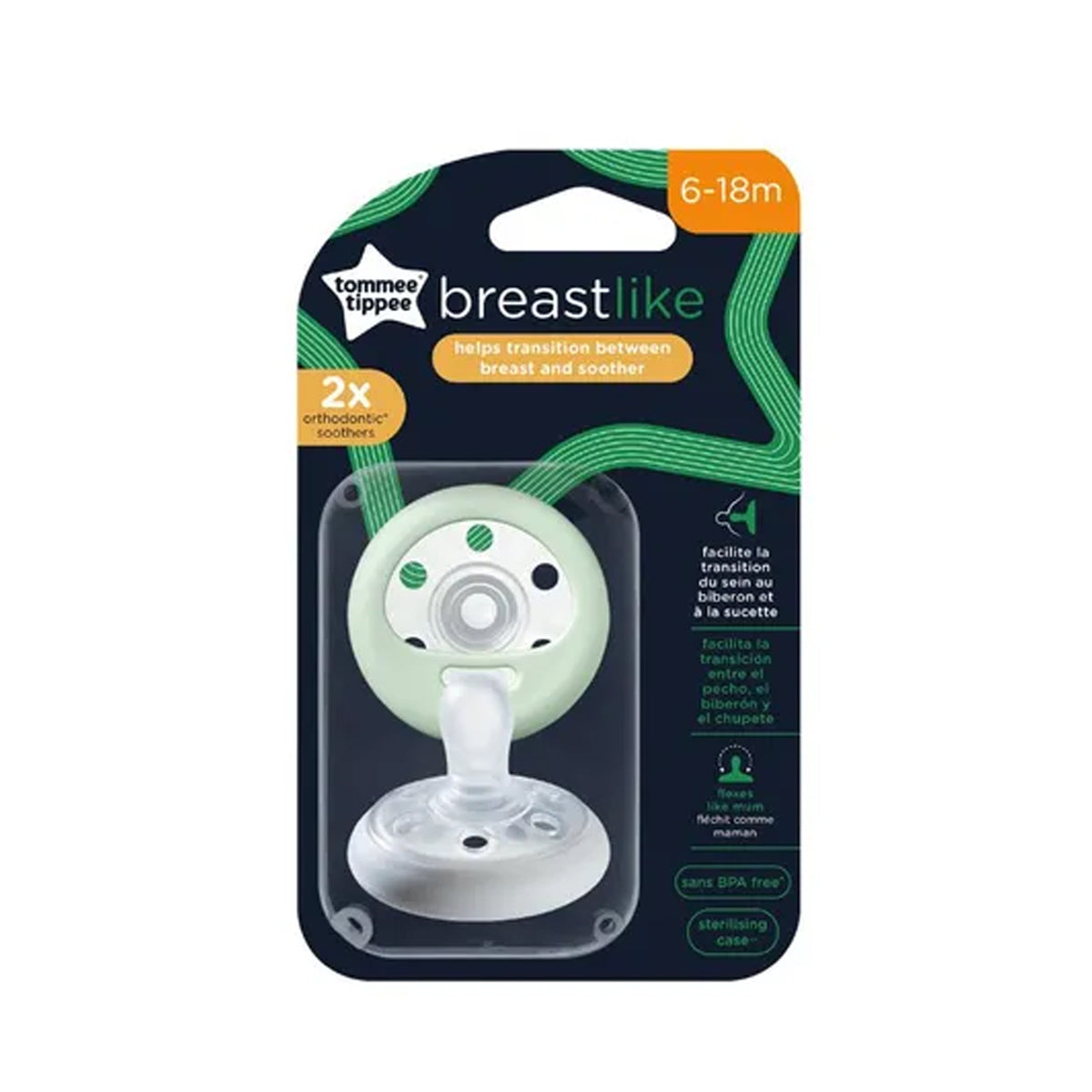 Tommee Tippee Breast Like Soothers (6-18m)