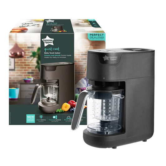 Tommee Tippee Quick Cook 6-in-1 Baby Food Maker - Black