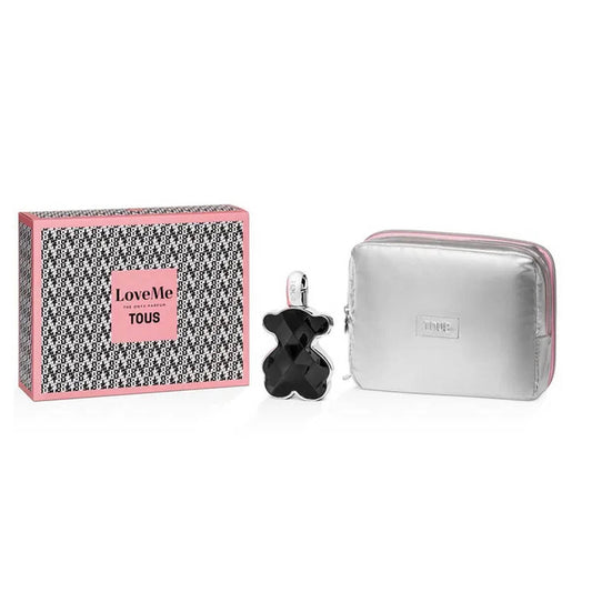 Tous Love Me The Onyx Parfum Set for Women 90ml + Pouch