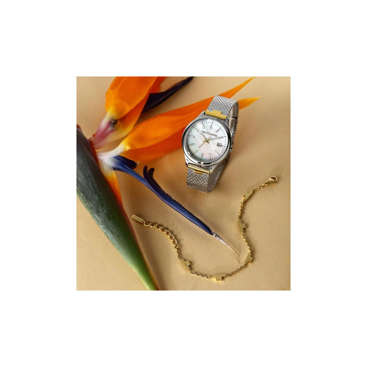 Trussardi R2453170503 Women’s Watch 35 Mm Silver Gift Set