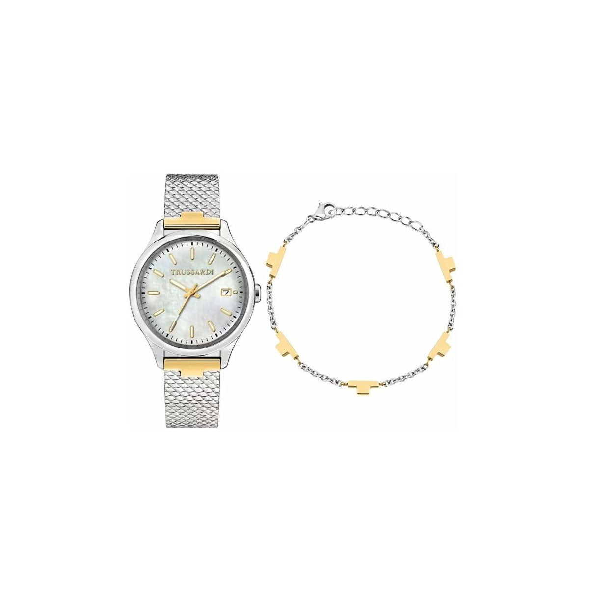 Trussardi R2453170503 Women’s Watch 35 Mm Silver Gift Set