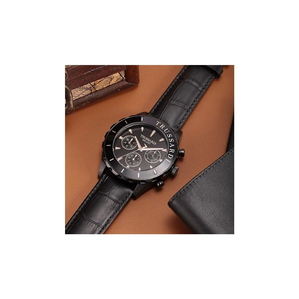 Trussardi T-Logo R2451143003 Men's Watch 45Mm Black