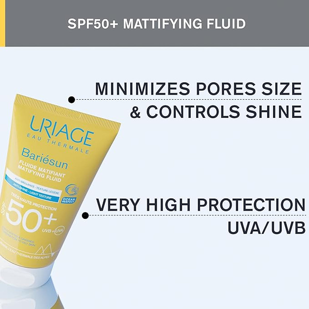 Uriage Bariésun Mat Fluid Spf50+ 50ml (2 Packs)