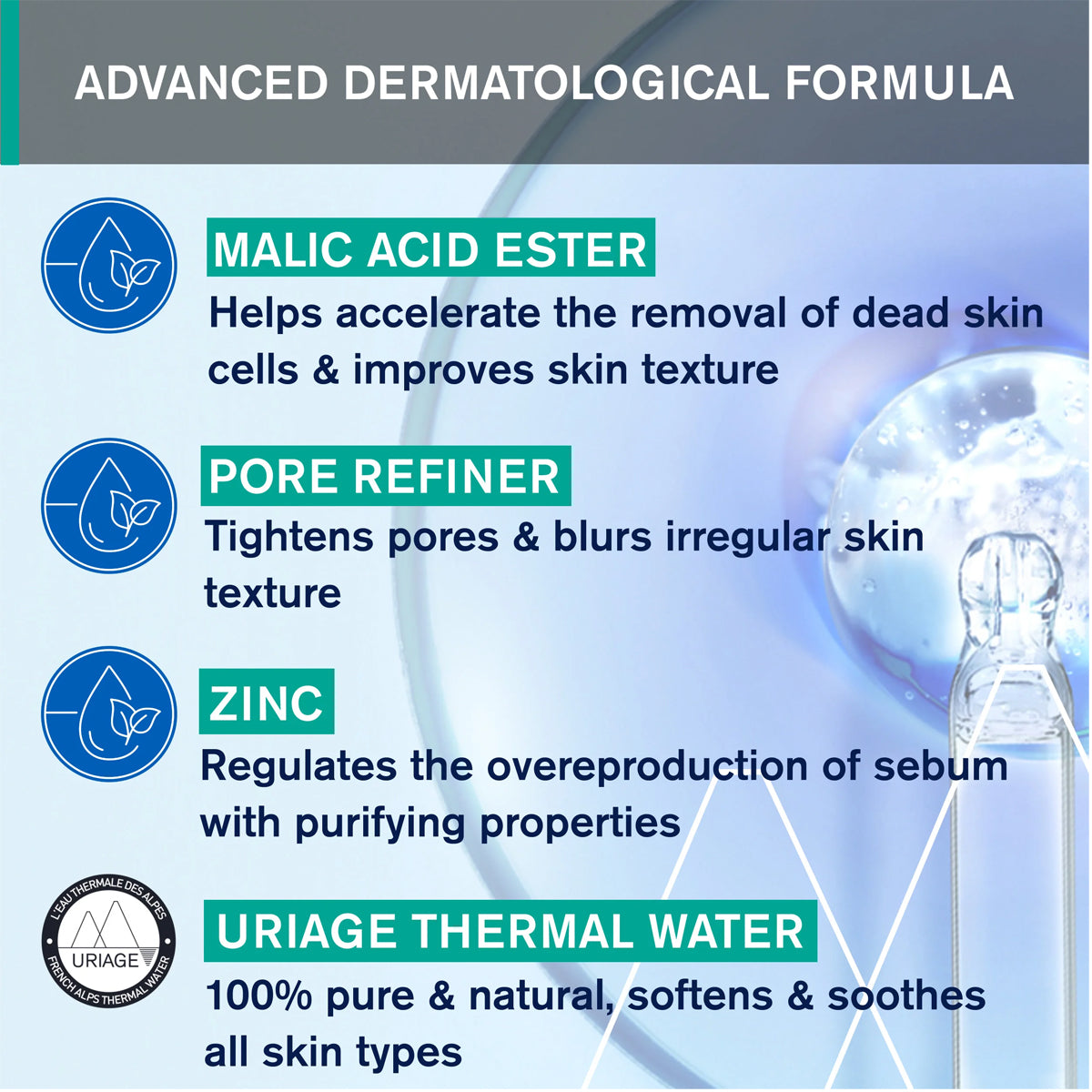 Uriage Hyséac Purifying Peel Off Mask 50ml + Free Mask Applicator