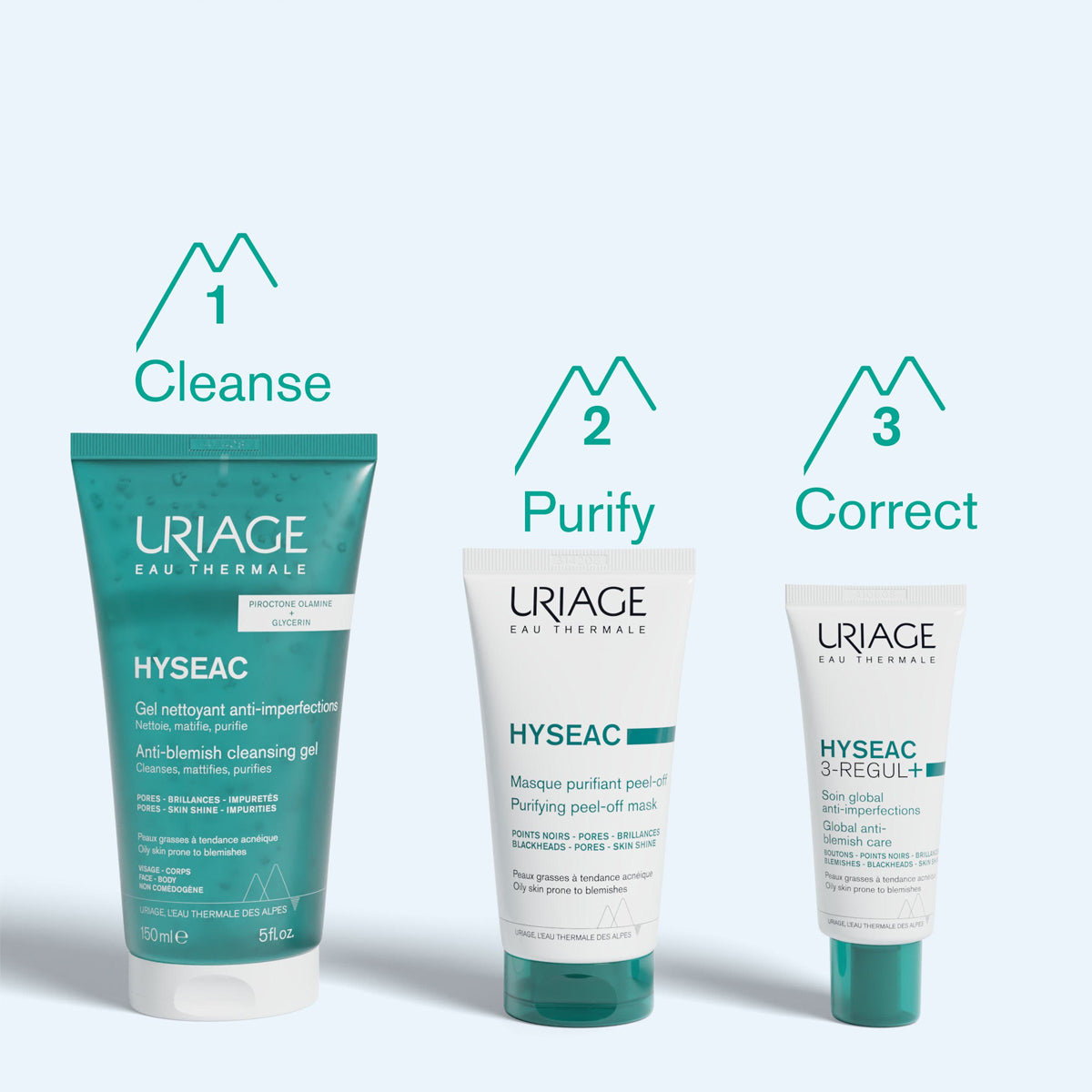 Uriage Hyséac Purifying Peel Off Mask 50ml + Free Mask Applicator