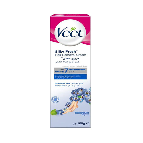 Veet Silky Fresh Hair Removal Cream Sensitive Skin 100g كريم فيت