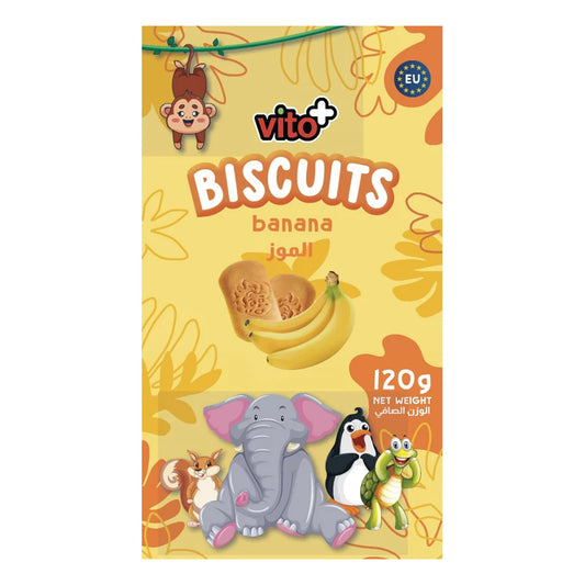 Vito+ Baby Biscuits Banana 120G
